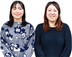 写真：直野絵里香さんと佐藤敬子さん