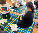 写真:子どもに関わるボランティア人材を育成している様子
