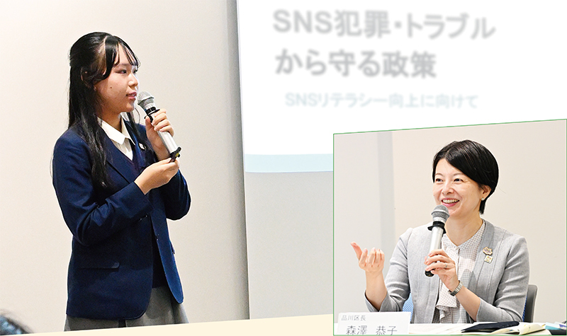 写真：区長への政策提言の様子1