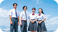 写真:学生集合の様子