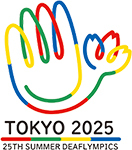 イラスト：東京2025デフリンピック大会エンブレムマーク