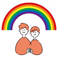 イラスト：LGBTQ+（性的マイノリティ）の多様性を示すシンボルマーク