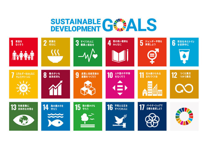 ロゴ:SUSTAINABLE DEVELOPMENT GOALS