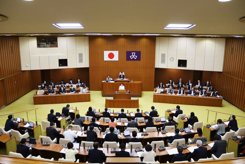 写真:議場全体の様子