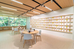 写真：メッセージ展示