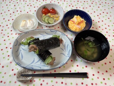 写真:のり巻きランチ