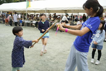 写真：剣道の体験コーナー