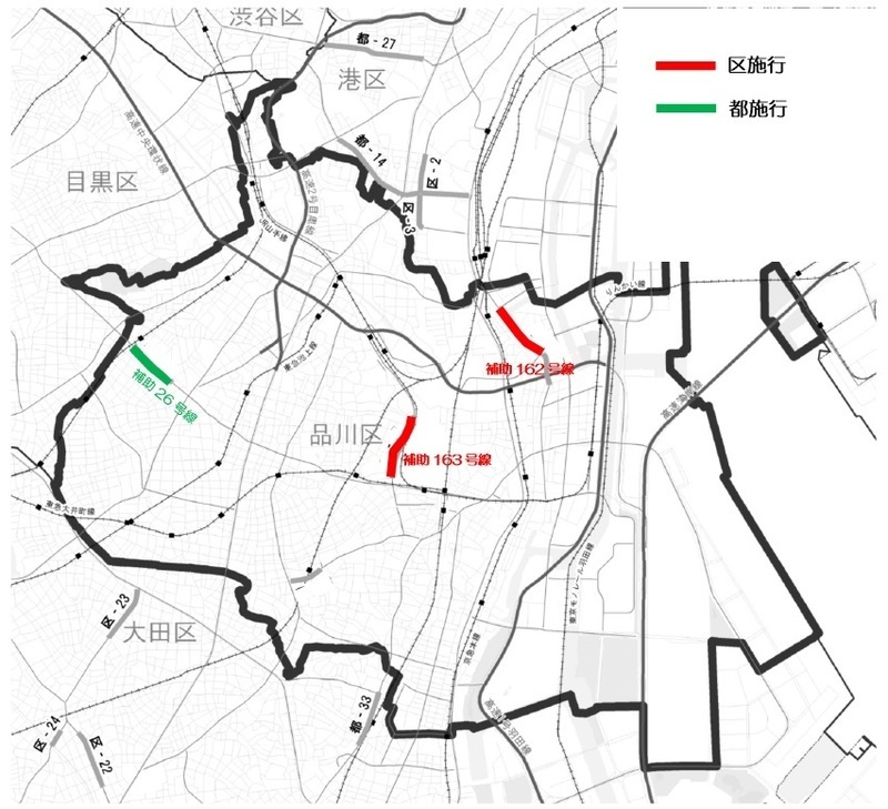 地図:優先整備路線の位置図