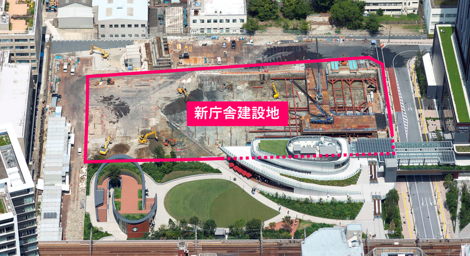 写真：新庁舎建設地