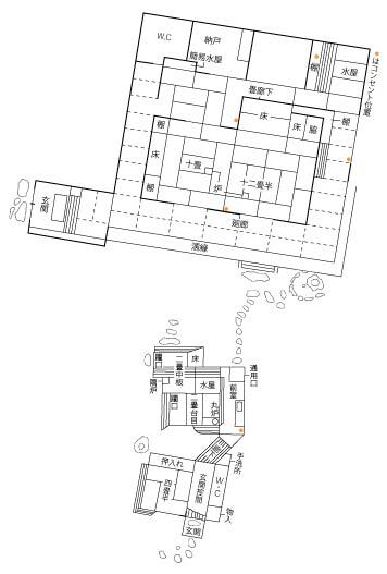 イラスト：書院・茶室見取図