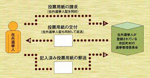イラスト:郵便投票