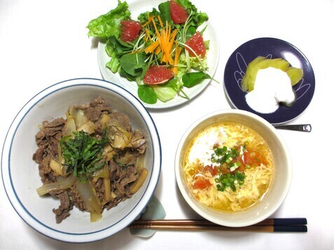 写真:高血圧予防の食事メニュー