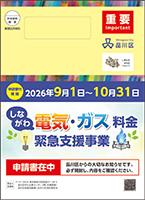 写真:申請書が入ったご案内封筒見本