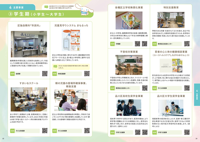 写真:主要事業(3)学生期(小学生~大学生)のページ