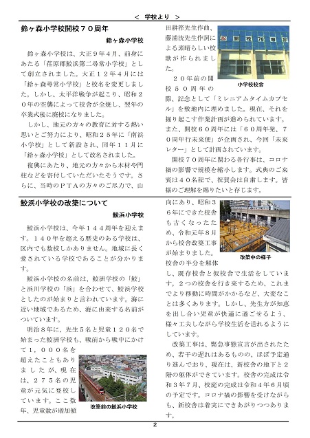 大井第一マイ・タウン21 11月号 No.198p2