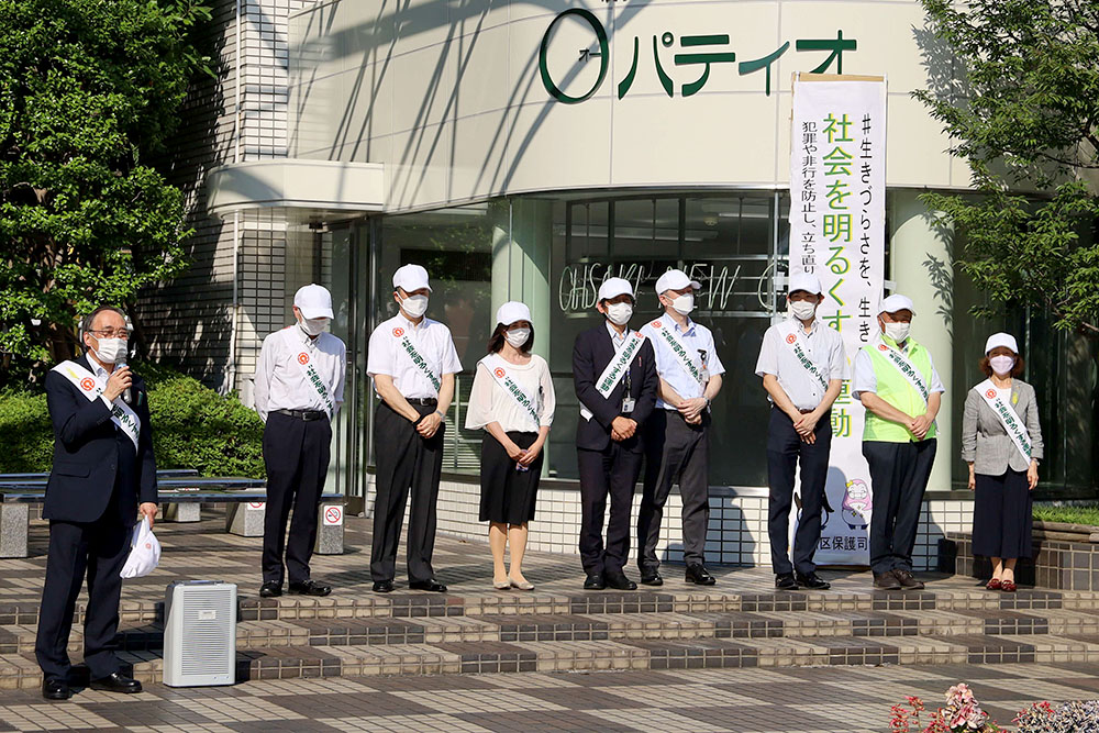 大崎駅前での活動の様子