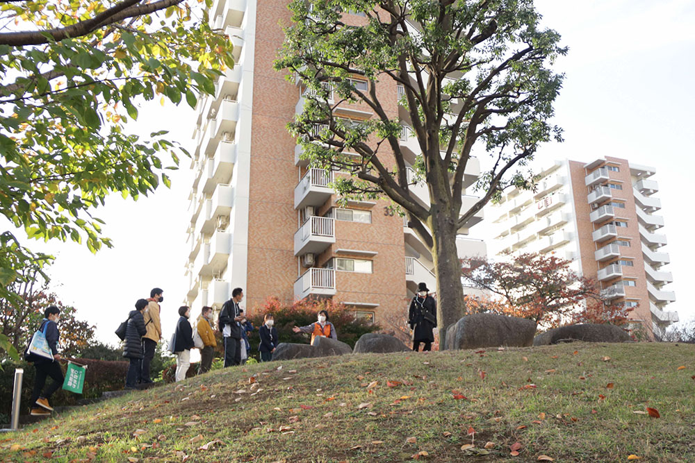 ストーンサークルと八潮団地