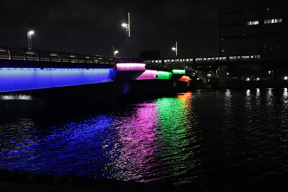 勝島橋ライトアップの画像