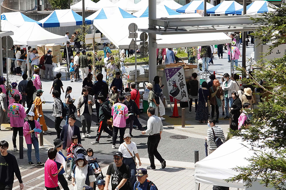 ムサコたけのこ祭りイベント会場全体の写真