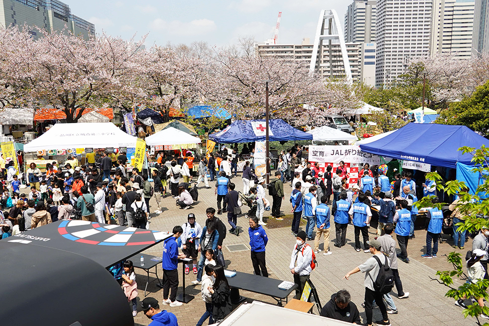 しながわ運河まつり会場の様子