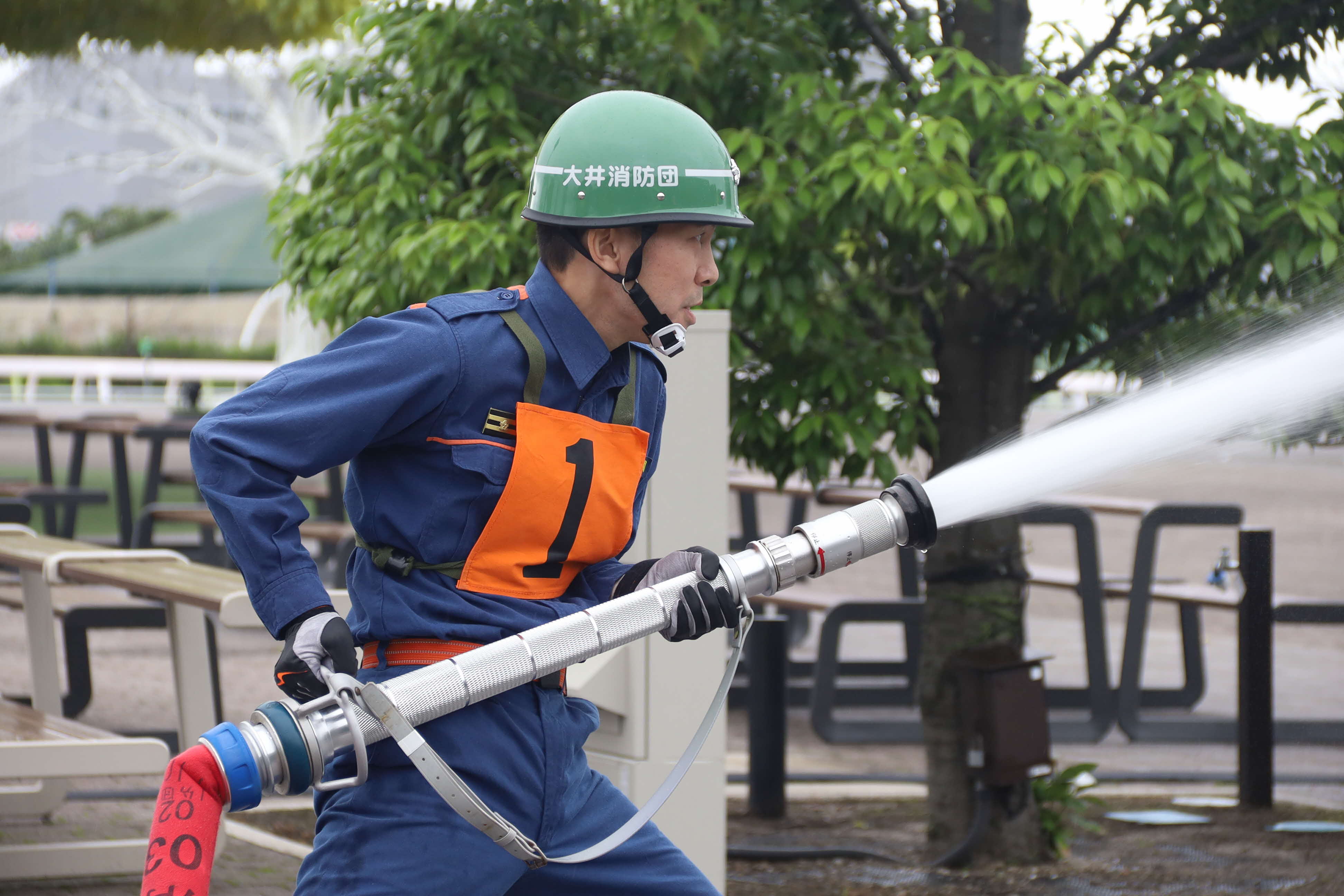 大井消防団消防操法大会の画像