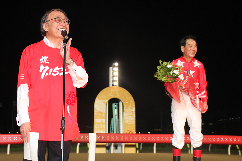 濱野区長からのお祝いの言葉