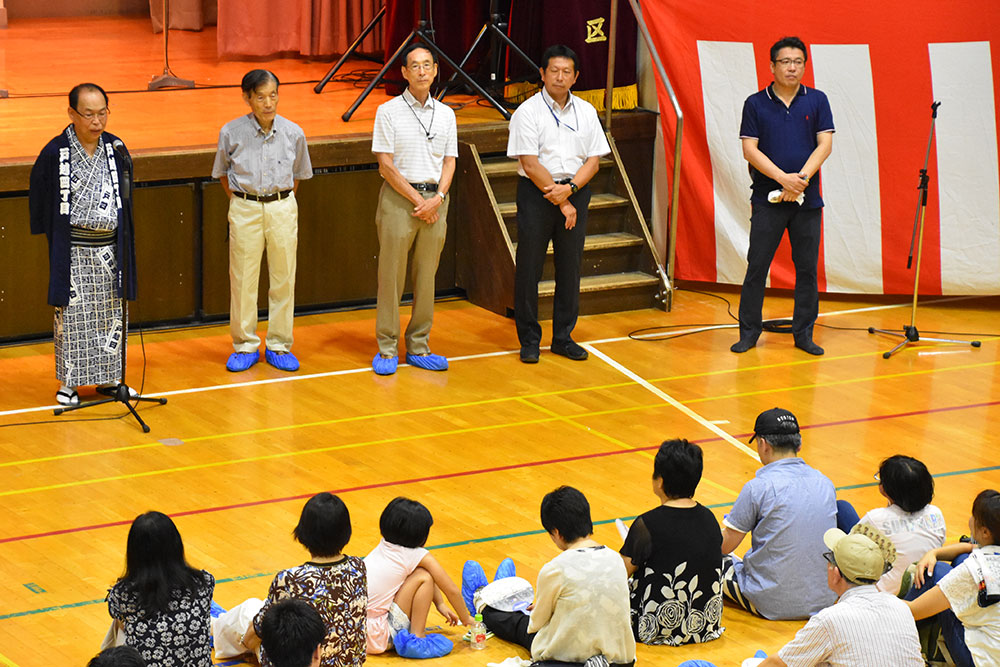 町会長らによる挨拶