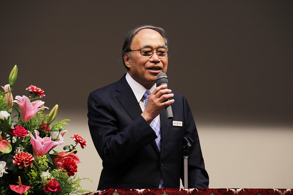 濱野区長の祝辞