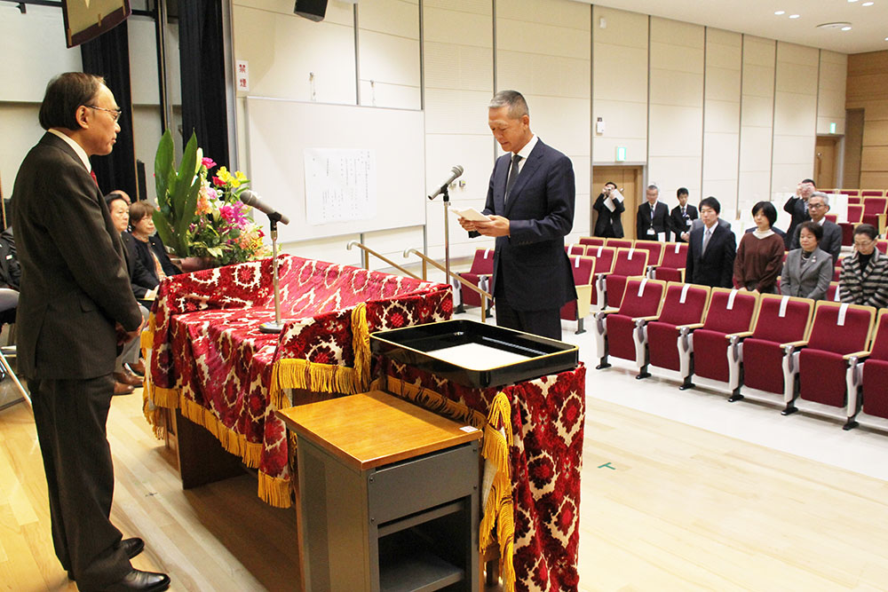 受賞者を代表して小林裕さんの謝辞