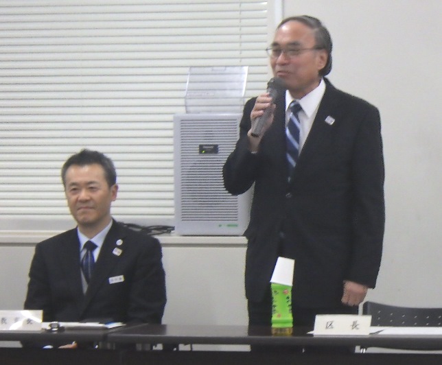 濱野区長と中島教育長