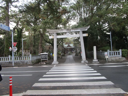 三保の松原入口の神社