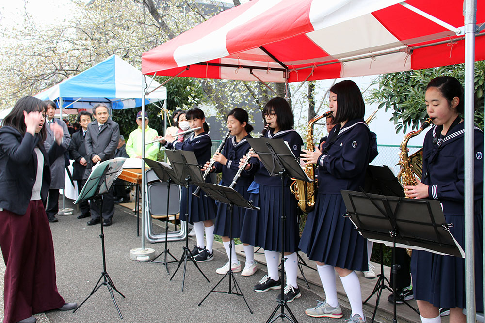 浜川中学校音楽部の演奏