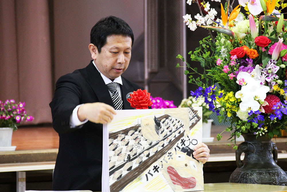 校長先生のお手製の紙芝居