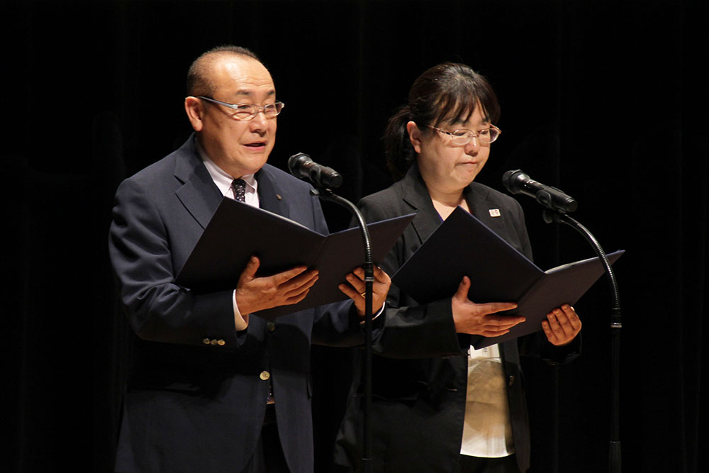 人権尊重都市品川宣言の朗読