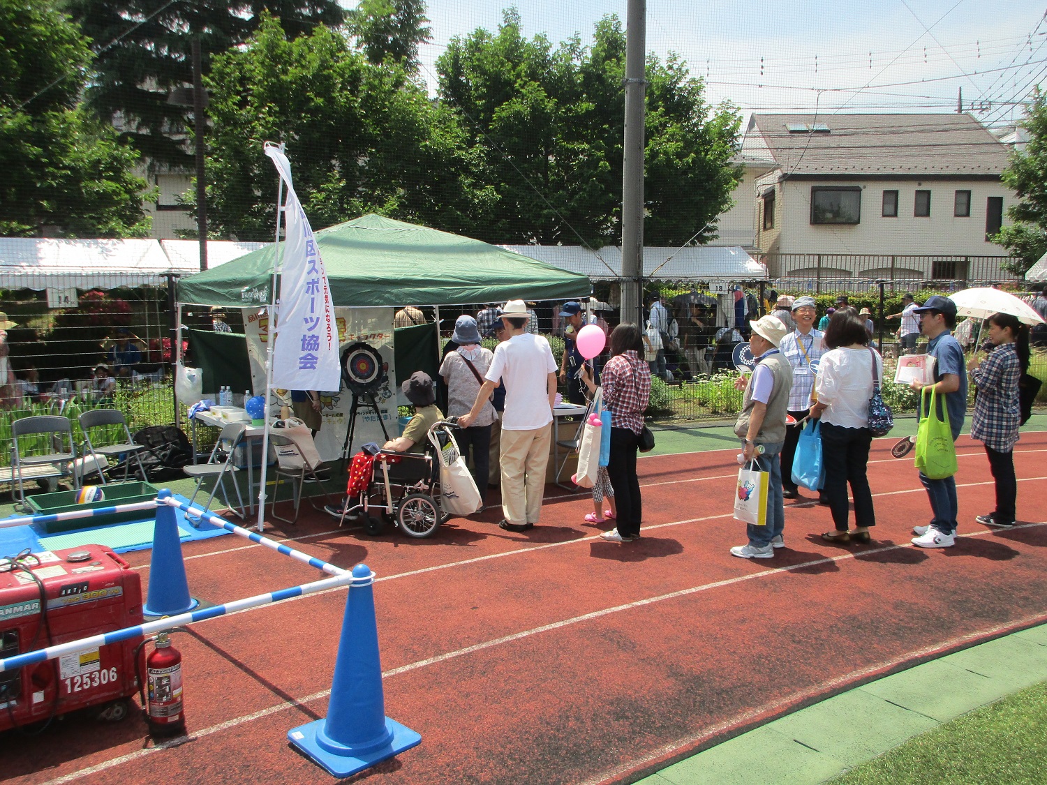 スポーツ協会ブースの様子
