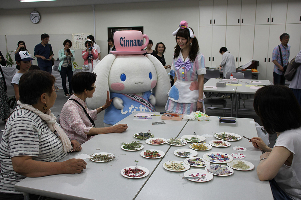 中小企業センター祭りに顔を出したシナモロール