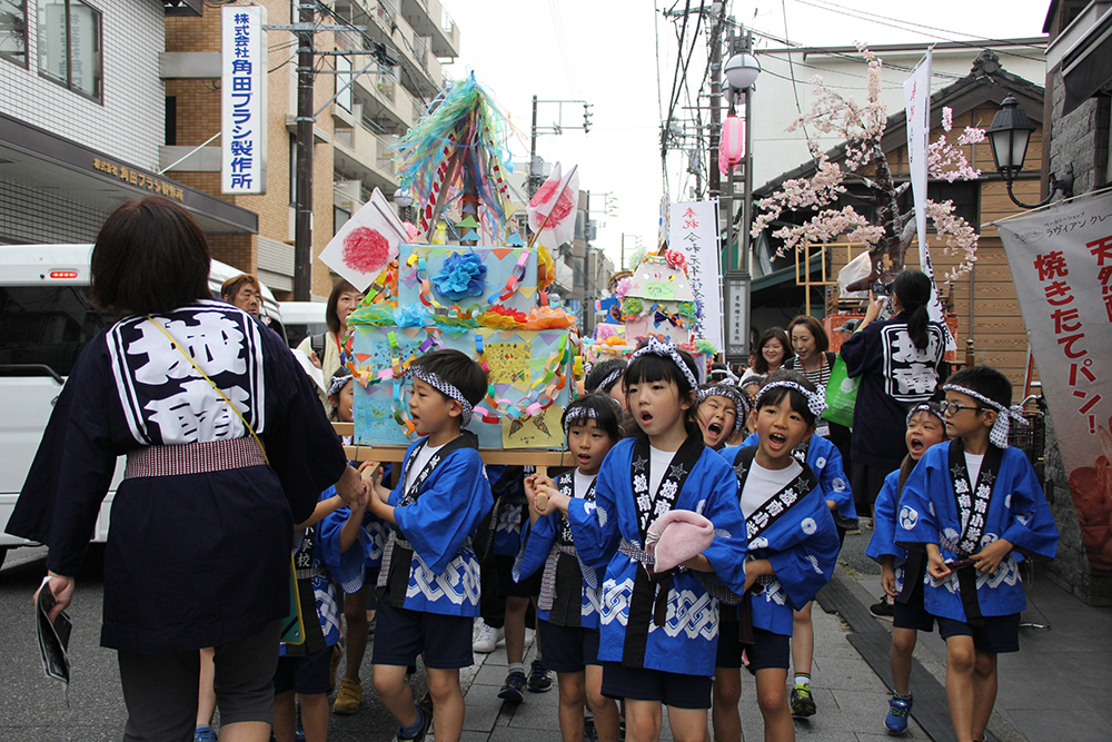 レディース　神輿　江戸一　藍染　お祭衣装　祭り着　お祭りウェア　3点セット