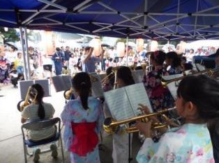 第四日野小学校金管クラブの演奏