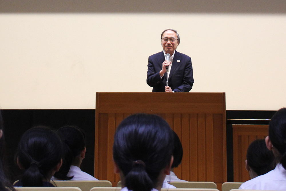 濱野区長からの激励