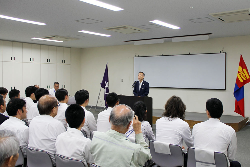 桑村副区長のあいさつ