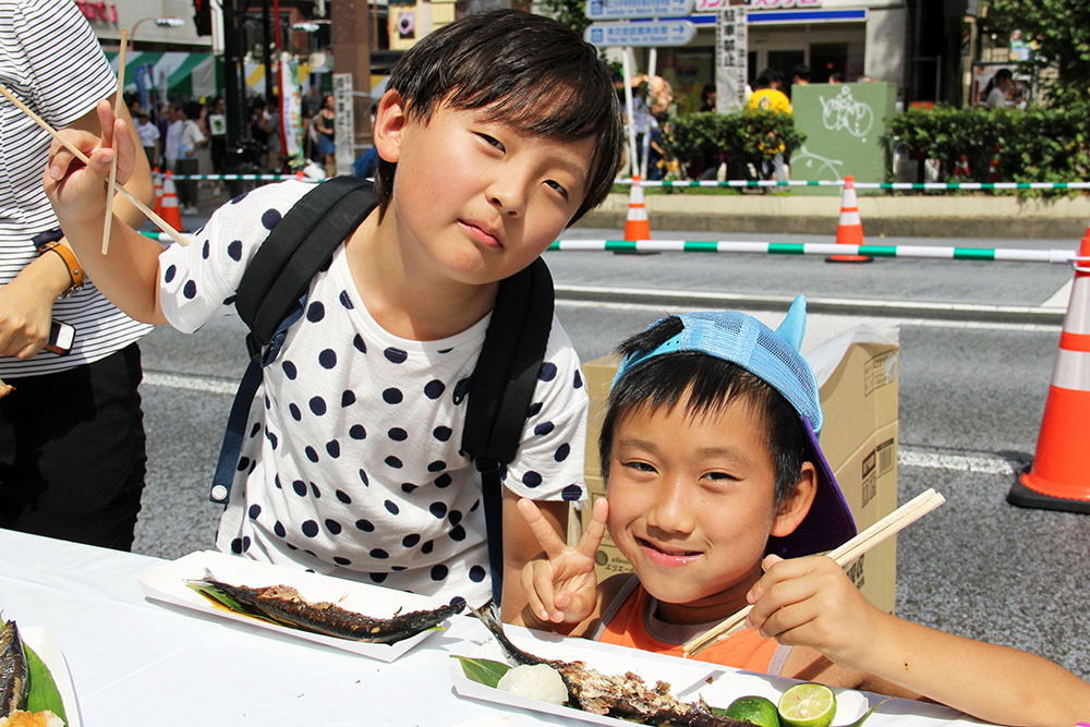 小学3年生の男の子「さんま最高！」