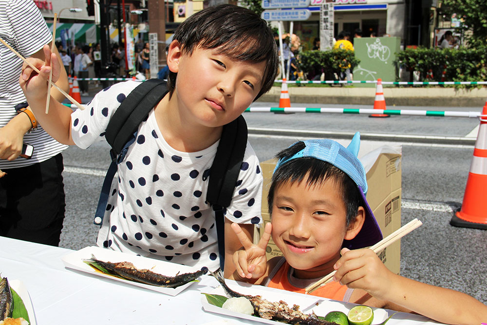 小学3年生の男の子「さんま最高！」