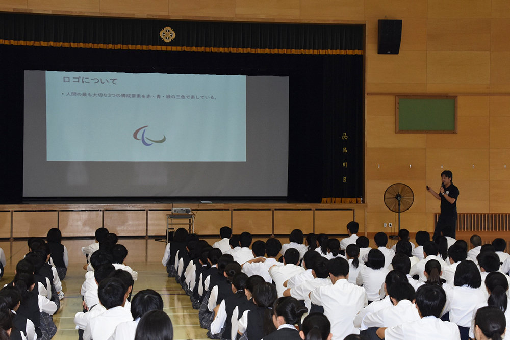 日本ボッチャ協会　新井さんの講義