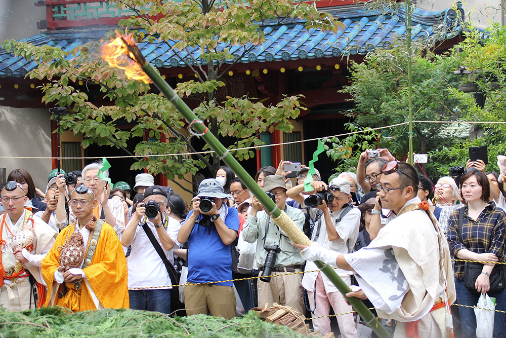 品川寺で行われた荒行