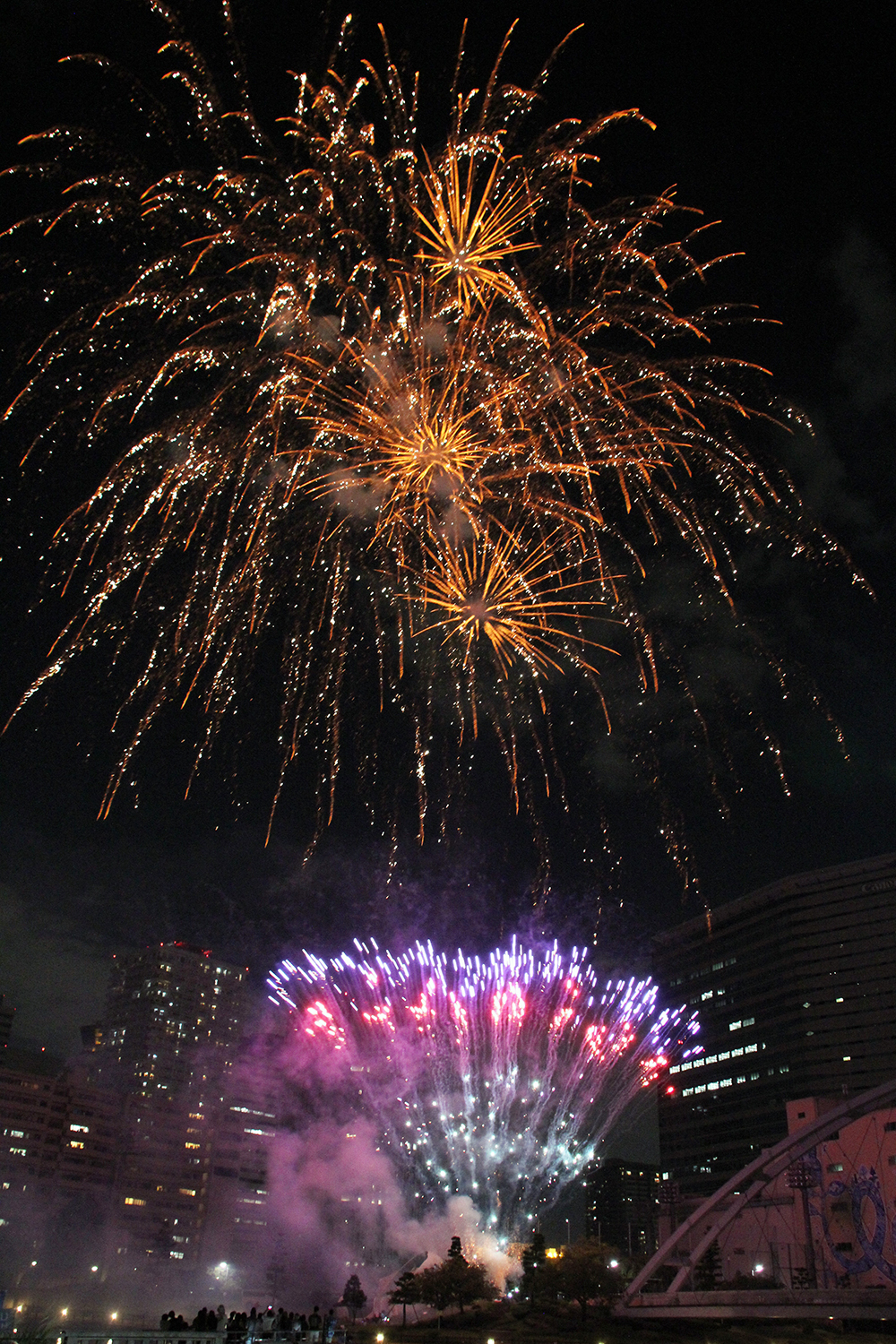 夜空を彩る花火