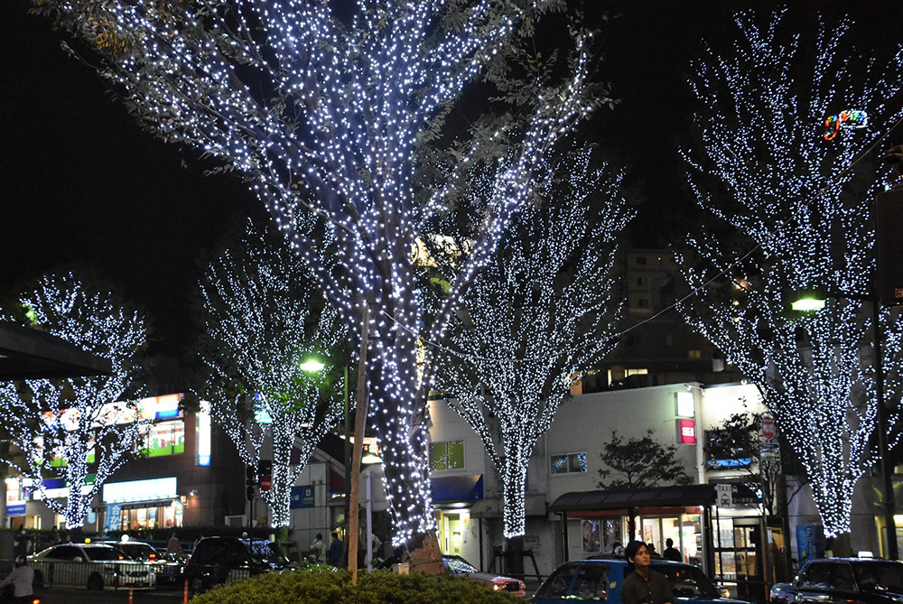 JR大井町駅前のイルミネーション