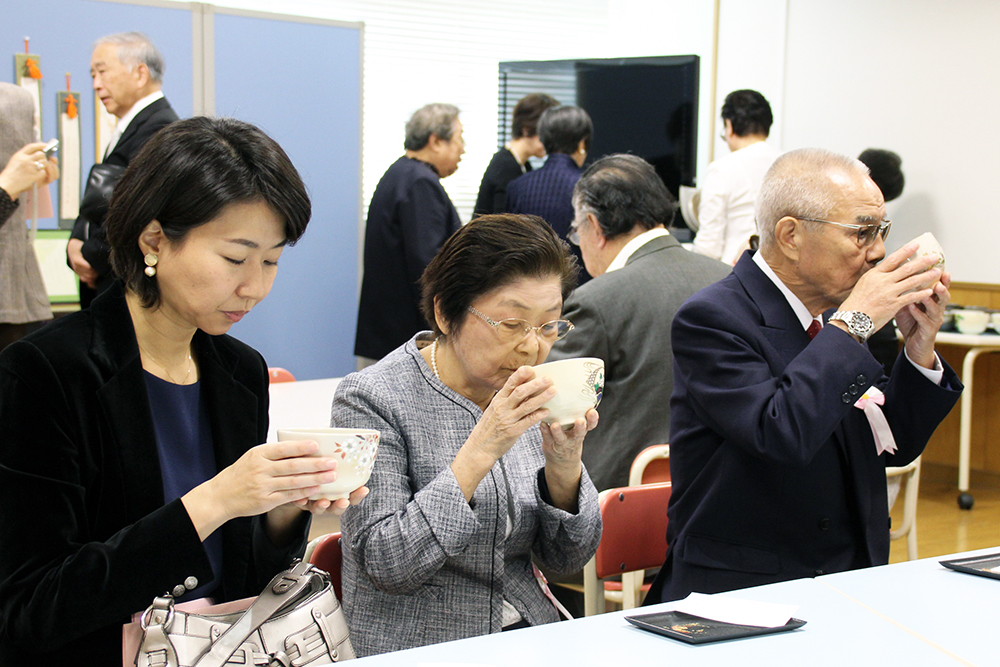 会場でふるまわれたお抹茶