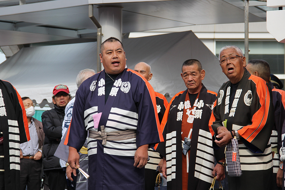 武蔵小山駅前で行われたセレモニー