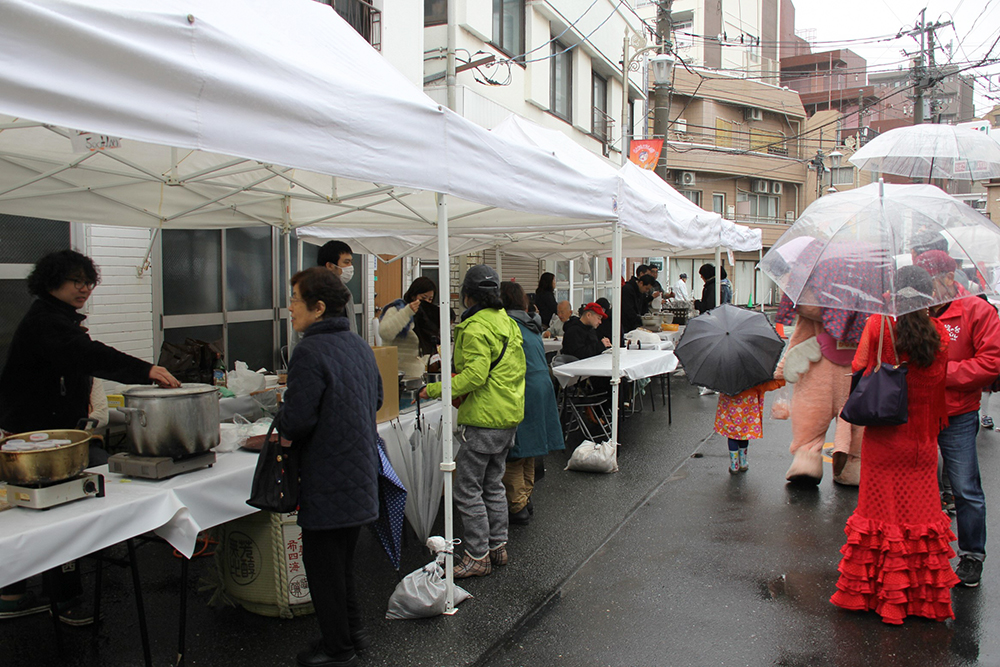 旗が丘商店街の会場