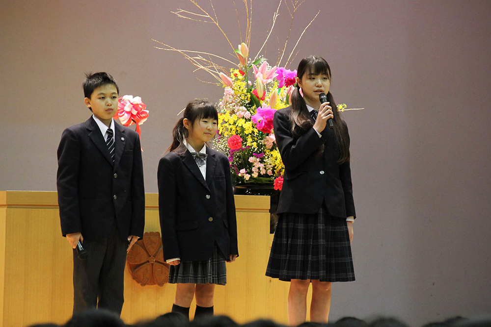 各学年団代表の言葉